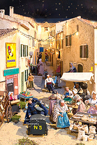village miniature grignan facteur