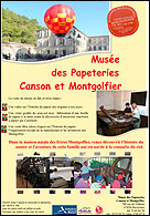 tarifs du Musee Canson Montgolfier - Ardèche 07